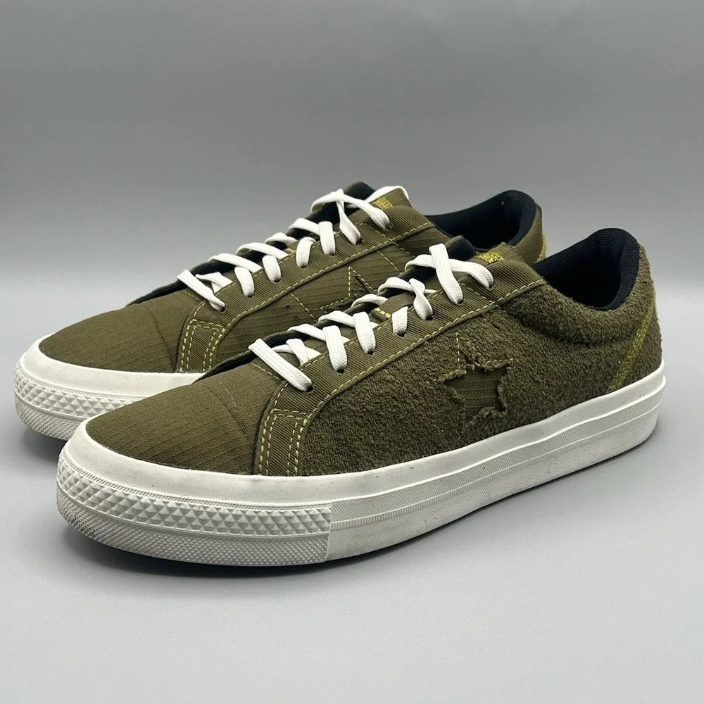 Converse One Star OX Low Renew Sneaker Olive Green -‎ Men Size 9 (172349C)